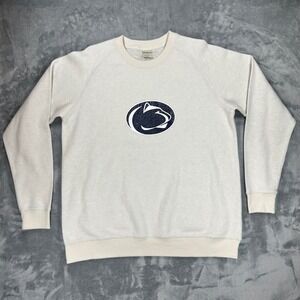 Chicka-d Penn State Nittany Lions Sweatshirt XL Oatmeal Raglan Crewneck Pullover